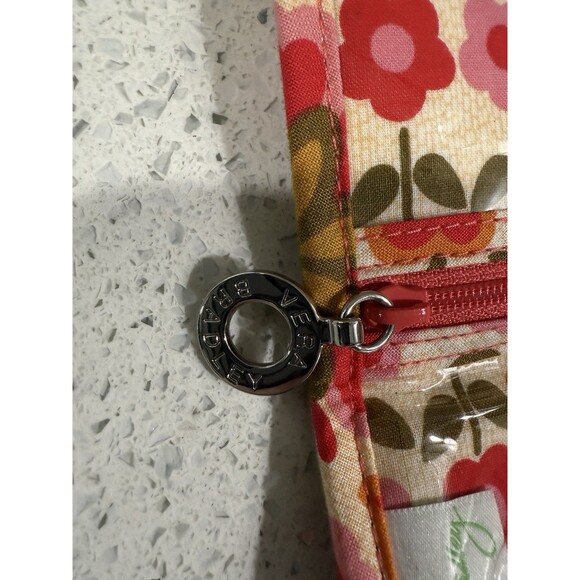 Folkloric Vera Bradley Travel Bag 2011 Retired Envelope Design Zippers Ties EUC - Picture 4 of 9